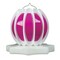 Pool Central Set of 2 Pink and White Floating or Hanging Solar Powered Outdoor Decorative Lanterns
